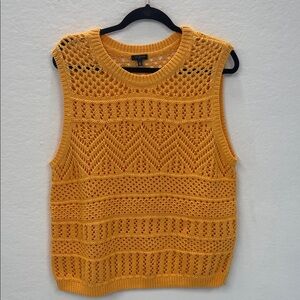 Talbots Petite Open Knit Vest